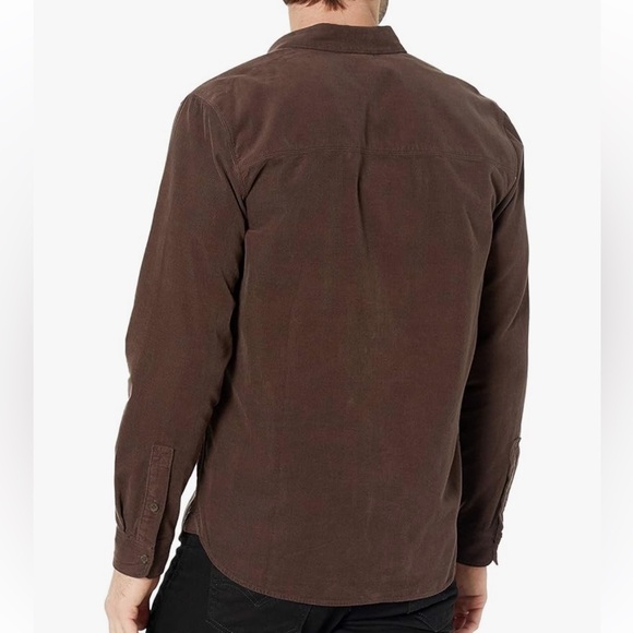PAIGE Men's BLACK Langford Long Sleeve Corduroy Shirt in Large - Picture 2 of 5